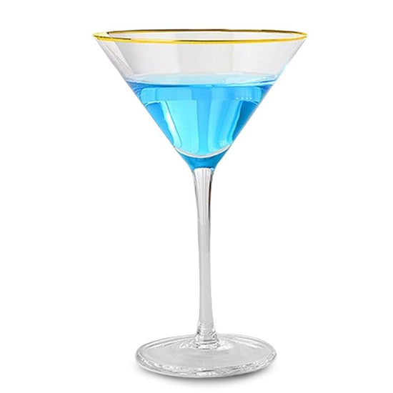 Verre à Cocktail Martini à Dorure